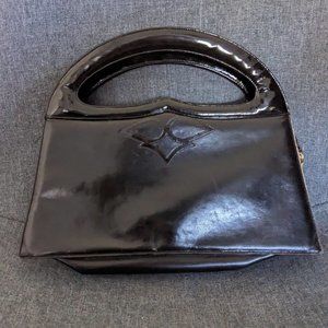 BALLY Black Leather Top Handbag